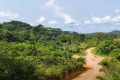 Vue aérienne d'une partie de la route réhabilitée. © GabonReview/Capture d’écran