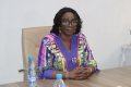 Le nouveau ministre de l’Enseignement supérieur, Marcelle Ibinga épse Itsitsa face aux syndicalistes, le 21 janvier 2025 à Libreville. © GabonReview