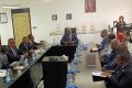 Instantané de la séance de travail du ministre avec les dirigeants de la Sogara. © GabonReview