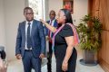 La secrétaire générale du ministère de l’Économie, Huguette Nyana Ekoume épse Awori Onanga procédant à l’installation de Serge Brice Ngodjou, le 11 février 2025. © GabonReview